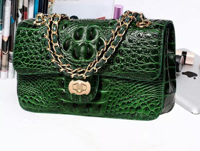 Crocodile Handbag Luxury Trendy Chain Crossbody Handbag