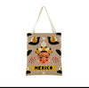 Mexico Handbag Geometric pattern foldable shopping bag