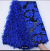 African Lace Fabric Empress French Luxury Brocade Feather Mesh