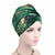 Head wraps Velvet Peacock Patterns Elegant