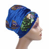 Head wraps Velvet Peacock Patterns Elegant