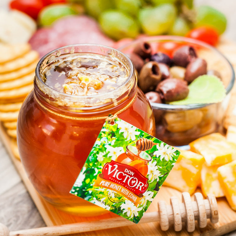 Don Victor Pure Honey with Comb, 16 oz, No Allergens Contained
