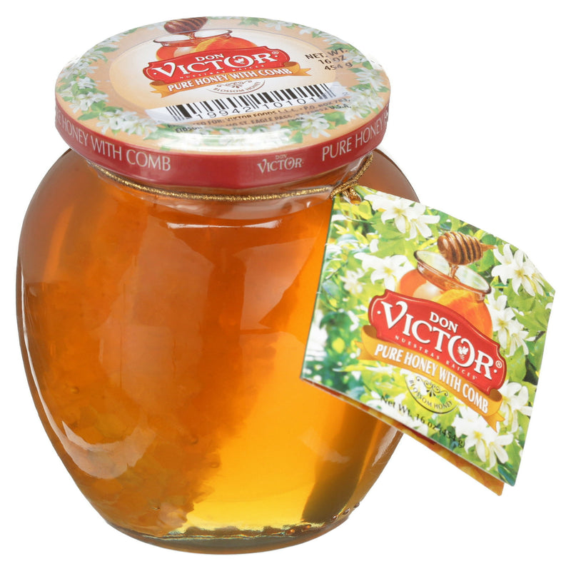 Don Victor Pure Honey with Comb, 16 oz, No Allergens Contained