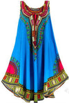 Blue African tribal print dress