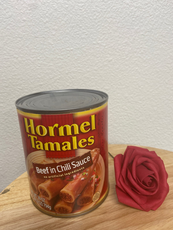 Tamales Hormel in Can Beef in Chili Sauce